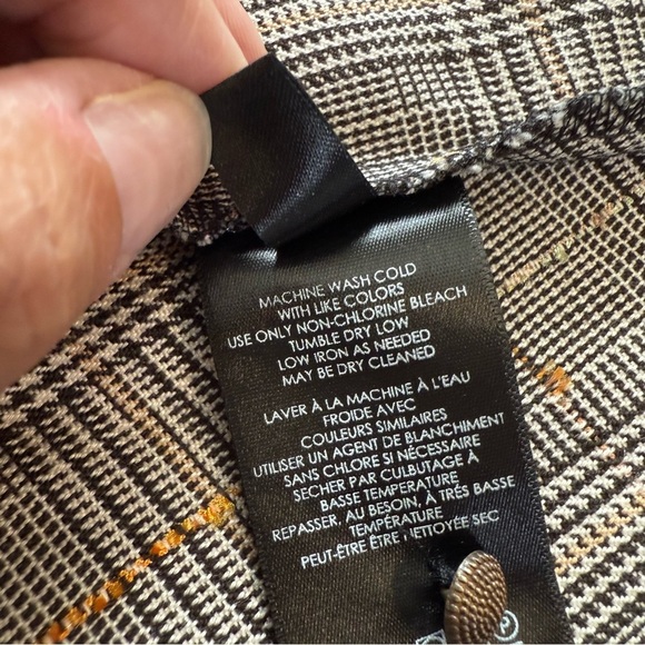 Anthropologie Maeve Reese Plaid Midi Black Dress Sleeveless Academia Size 14 - Picture 13 of 16